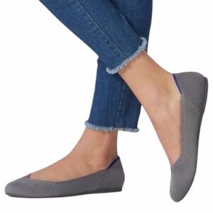 Rothy's  Round Toe Flats in Pebble Grey Size 9.5